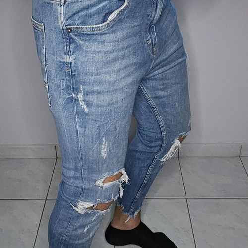 Zara jeans used, size L, blue
