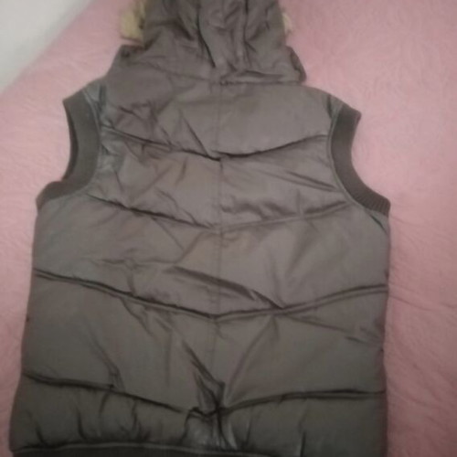 Women's sleeveless jacket new, green olive, size M