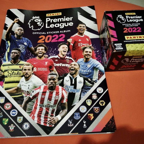 Panini album Premier League 2022 new, empty with 6 stickers and 40 packs