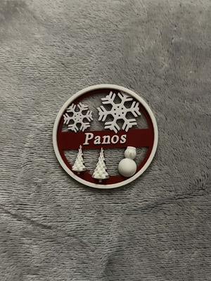 3D Christmas ornament like new