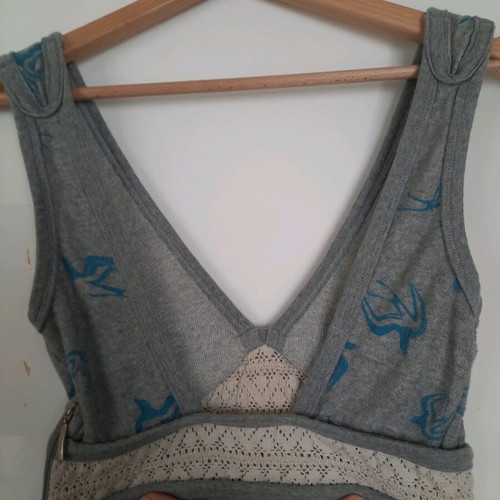 Lak dress like new, size S, terry fabric with embroidery