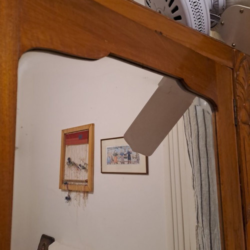 Vintage wardrobe 1930-50 with mirror, like new