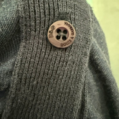 Dolce & Gabbana cardigan used with coin print, dark blue