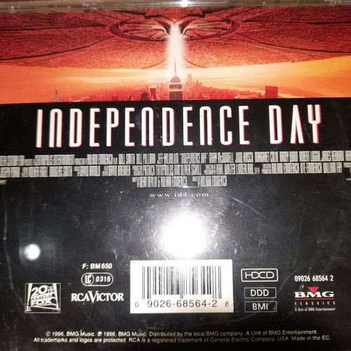 Independence Day CD used, 1996 soundtrack