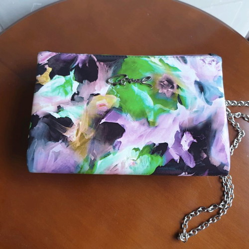 Axel bag new hand-held patent leather with chain strap