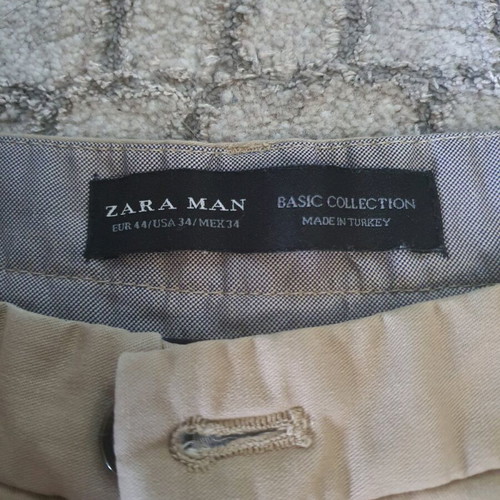 Zara men's beige pants size 44 used