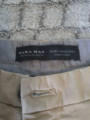 Παντελόνι ανδρικό Zara μπεζ Νο 44 μεταχειρισμένο