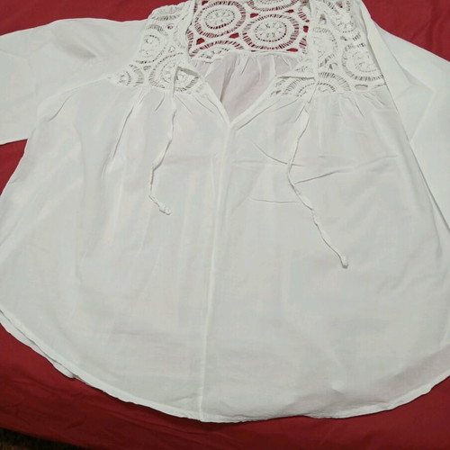 Women's blouse new, cotton, white