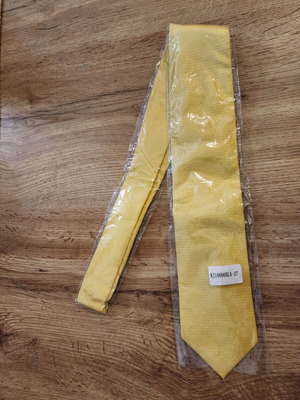 Yellow formal necktie new