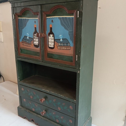 Handmade small furniture like new, wooden drawer cabinet