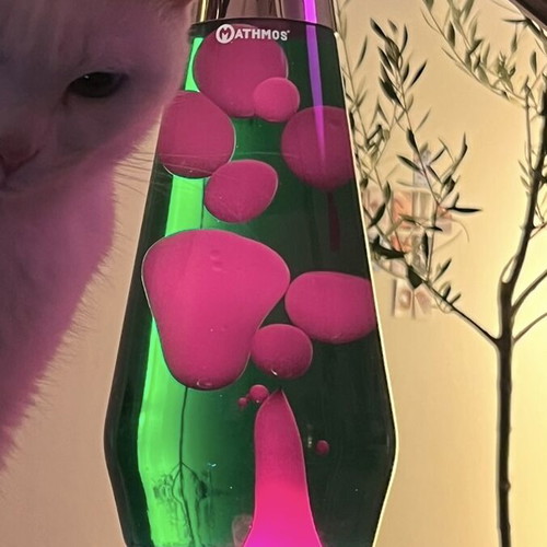 Mathmos Green and Red Lava Lamp like new