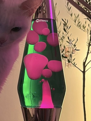 Mathmos Green and Red Lava Lamp like new