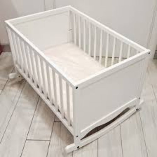 IKEA Solgul Wooden Cradle with Mattress 50x80, Like New