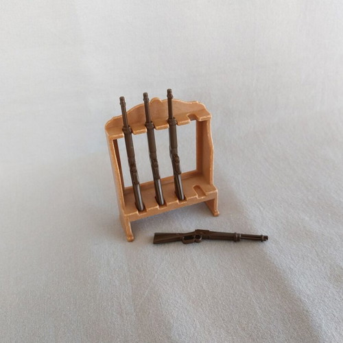 Playmobil Western Rifle Set with Gun Rack used