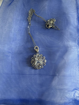 necklace with pendant and stainless steel chain