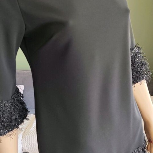 On Line evening mini dress like new, size M, black