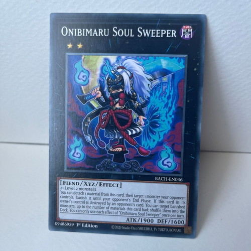 Onibimaru Soul Sweeper Yu-Gi-Oh! Xyz Monster Card like new