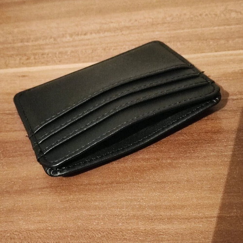 Card holder small like new, black for cards and cash