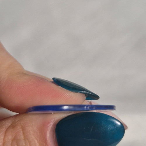 Blue guitar pick made of resin new