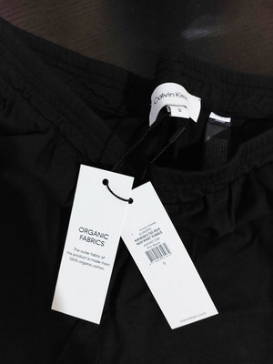 Calvin Klein ψηλόμεσο σορτσάκι νέο, μαύρο