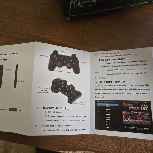 Old Game Emulator HDMI Adapter with 2.4G Wireless Controller Gamepad