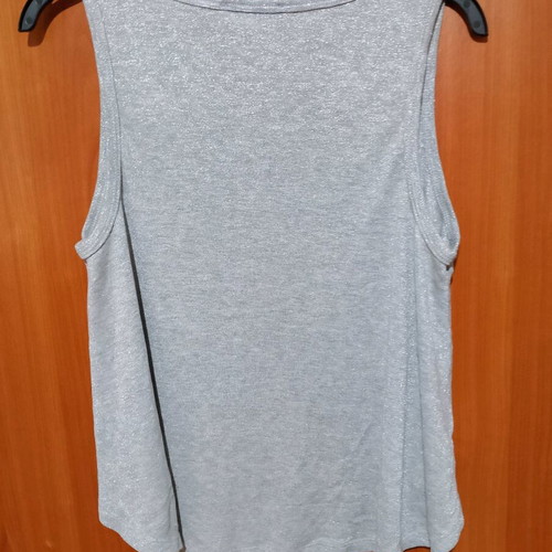 Bershka silver t-shirt like new, size M