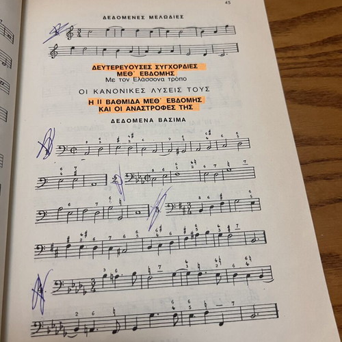 Themata Armonias music theory book