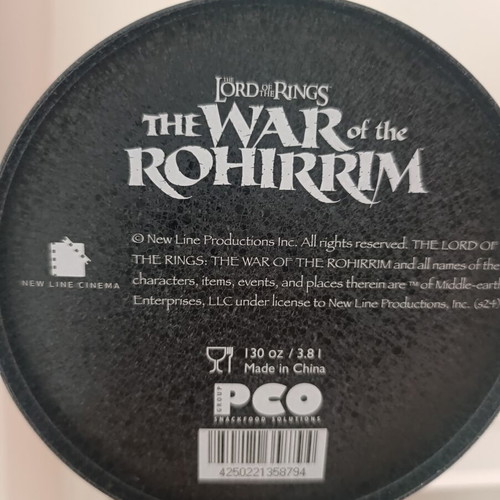 The Lord of the Rings The War of the Rohirrim collectible metal popcorn bucket