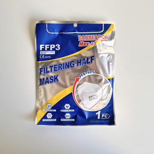 Barbeador face masks pack of 10, new, FFP2 & FFP3