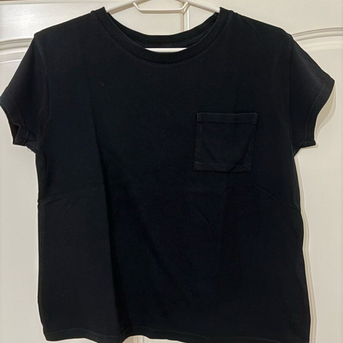 Black t-shirt with pocket used, size S