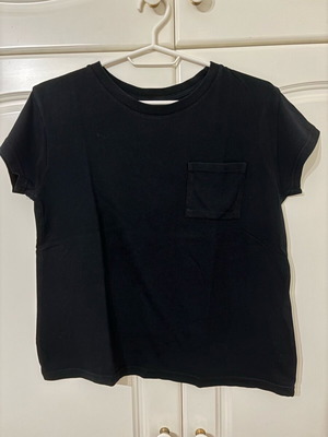 Black t-shirt with pocket used, size S