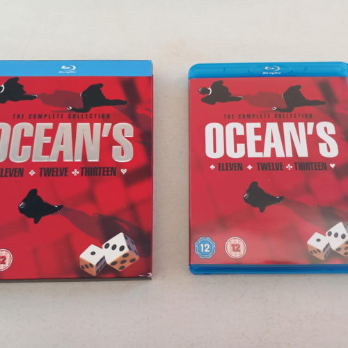 Oceans The Complete Collection Blu-ray trilogy used, subtitles