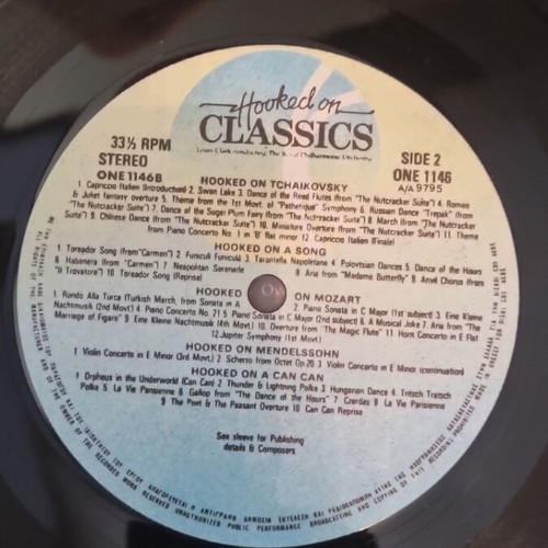 Hooked on Classics vinyl used