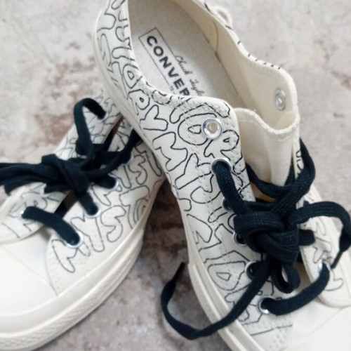 Converse All Star new sports shoes, size 38, white