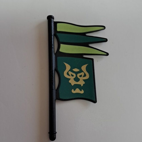 Playmobil green dragons flag