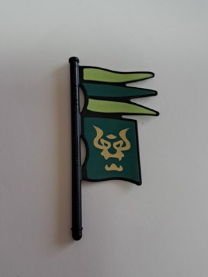 Playmobil green dragons flag