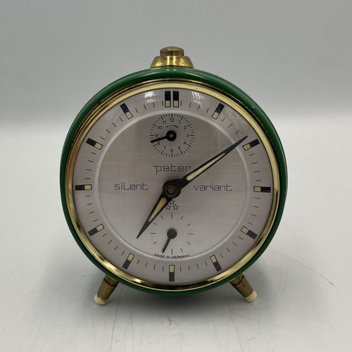 Vintage Peter Silent Variant table alarm clock like new