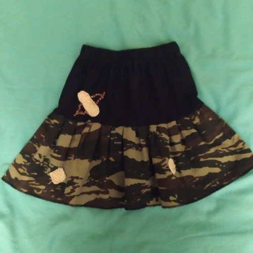 1.4.U Kids cotton skirt for ages 6-7, colorful