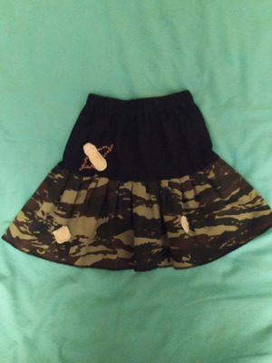 1.4.U Kids cotton skirt for ages 6-7, colorful