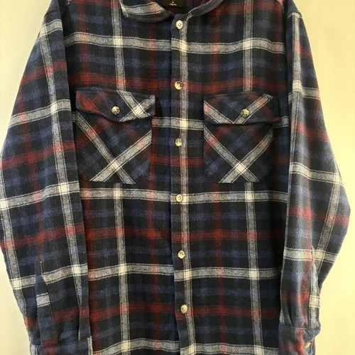 Kenvelo plaid shirt like new, red and blue, size M