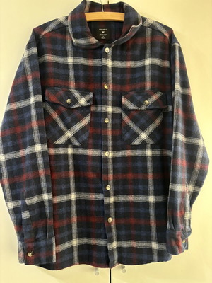 Kenvelo plaid shirt like new, red and blue, size M