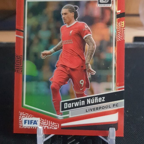 Panini Donruss Soccer 2023-24 Darwin Nunez Red Optic Color Match card like new