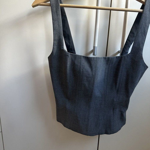 Zara corset top used, gray, size XS