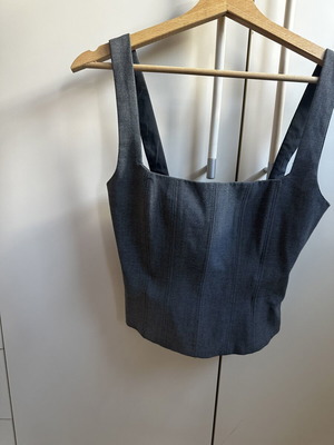 Zara corset top used, gray, size XS