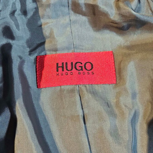HUGO BOSS Men's Jacket Grey with Stripes Size M Used