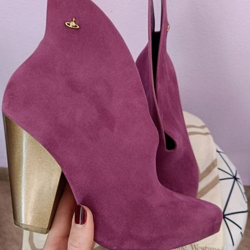 Vivienne Westwood by Melissa ankle boots new, size 38, pink