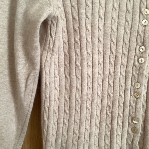 Zara Knit beige cardigan like new, size M