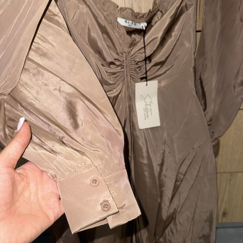 Naked summer dress new, brown, size S