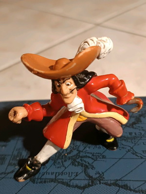 Captain Hook figure used with minor wear