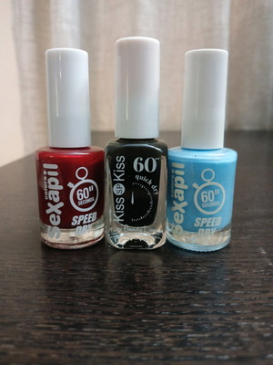 Nail polishes 3 pack Sexapil and Kiss Kiss new